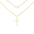 thumbnail image 1 of BEBERLINI Women Cross CZ Pendant Necklace Set 14K Gold Filled Rope Chain Jewelry 24", 1 of 7