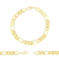 thumbnail image 1 of BEBERLINI Men Figaro Chain 14K Gold Filled Bracelet 8.5" Fashion Jewelry Gift 10 mm, 1 of 7