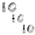 thumbnail image 1 of BEBERLINI Huggie Hoop Earring Set Stainless Steel Multi-colored Fashion Jewelry for Male and Female, 1 of 2