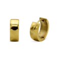 thumbnail image 1 of BEBERLINI Women Huggie Hoop Earrings 14K Gold Plated Stainless Steel Jewelry Gift Rounded Wide, 1 of 6