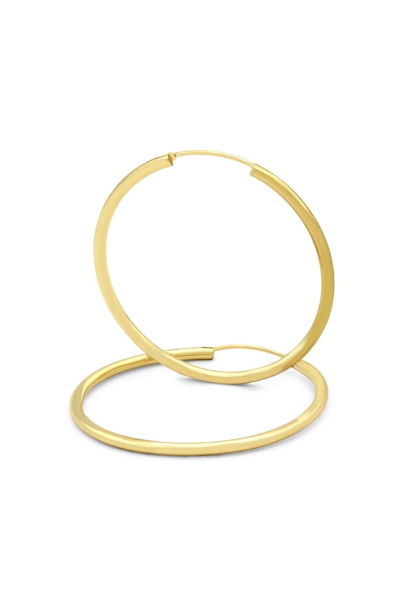 Large Hoops 30 mm 14K Gold Filled Hoop Earrings Fashion Jewelry Women 2 mm Thick
