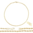 thumbnail image 1 of BEBERLINI Women Owl CZ Charm Anklet 14K Gold Filled Rope Chain Ankle Bracelet 10" Jewelry, 1 of 9