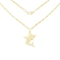 thumbnail image 1 of BEBERLINI Women Shark Pendant Necklace Set 14K Gold Filled Rope Chain CZ Charm Jewelry 20", 1 of 7