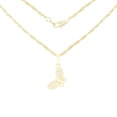 thumbnail image 1 of BEBERLINI Women Butterfly CZ Pendant Necklace Set 14K Gold Filled Rope Chain Jewelry 24", 1 of 9