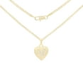 thumbnail image 1 of BEBERLINI Women Heart CZ Pendant Necklace Set 14K Gold Filled Cuban Chain Jewelry 18", 1 of 7
