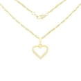 thumbnail image 1 of BEBERLINI Women Heart CZ Pendant Necklace Set 14K Gold Filled Rope Chain Jewelry 20", 1 of 7