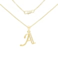 thumbnail image 1 of BEBERLINI Women Initial Letter A Pendant Necklace 14K Gold Filled Box Chain Jewelry 20", 1 of 9