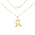 thumbnail image 1 of BEBERLINI Women Initial Letter R Pendant Necklace 14K Gold Filled Box Chain Jewelry 20", 1 of 9