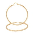 thumbnail image 1 of BEBERLINI Women Large Hoop Earrings 14K Gold Filled 60 mm Hoops Fashion Jewelry 4 mm Thick, 1 of 8