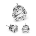 thumbnail image 1 of BEBERLINI Men Stud Earrings Cubic Zirconia Silver Stainless Steel Jewelry Round 9 mm, 1 of 7