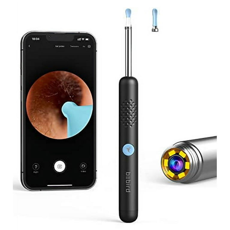 BEBIRD R1+ Ear Wax Removal Tool with Inspection Kit, Ear Cleaner with 300W  Ear Camera, 1080P Ear Scope Otoscope, 7 Replacement Tips for Ear Pick