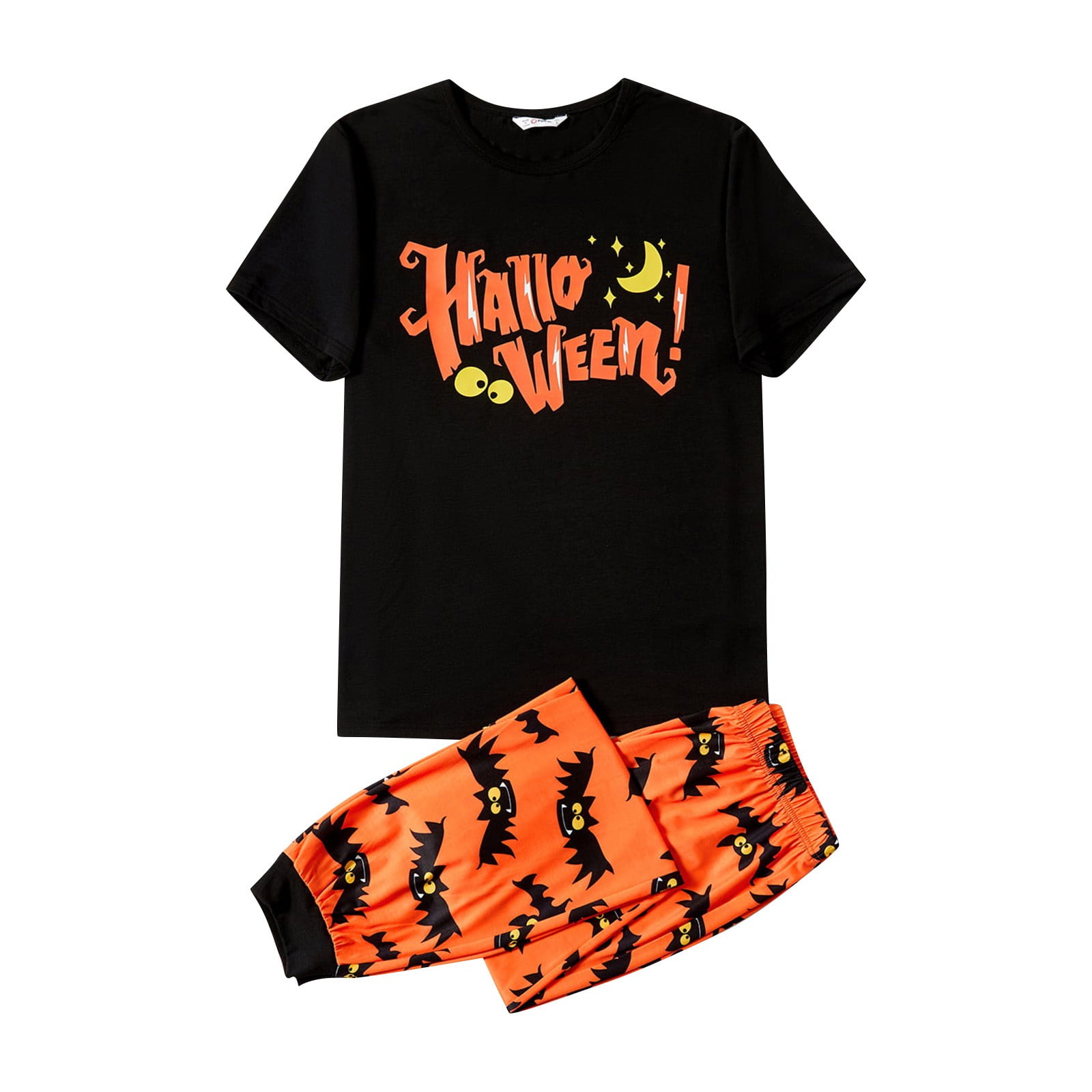 BEBUTTON Family Matching Halloween Pajamas Set, Bat Funny Short Sleeve