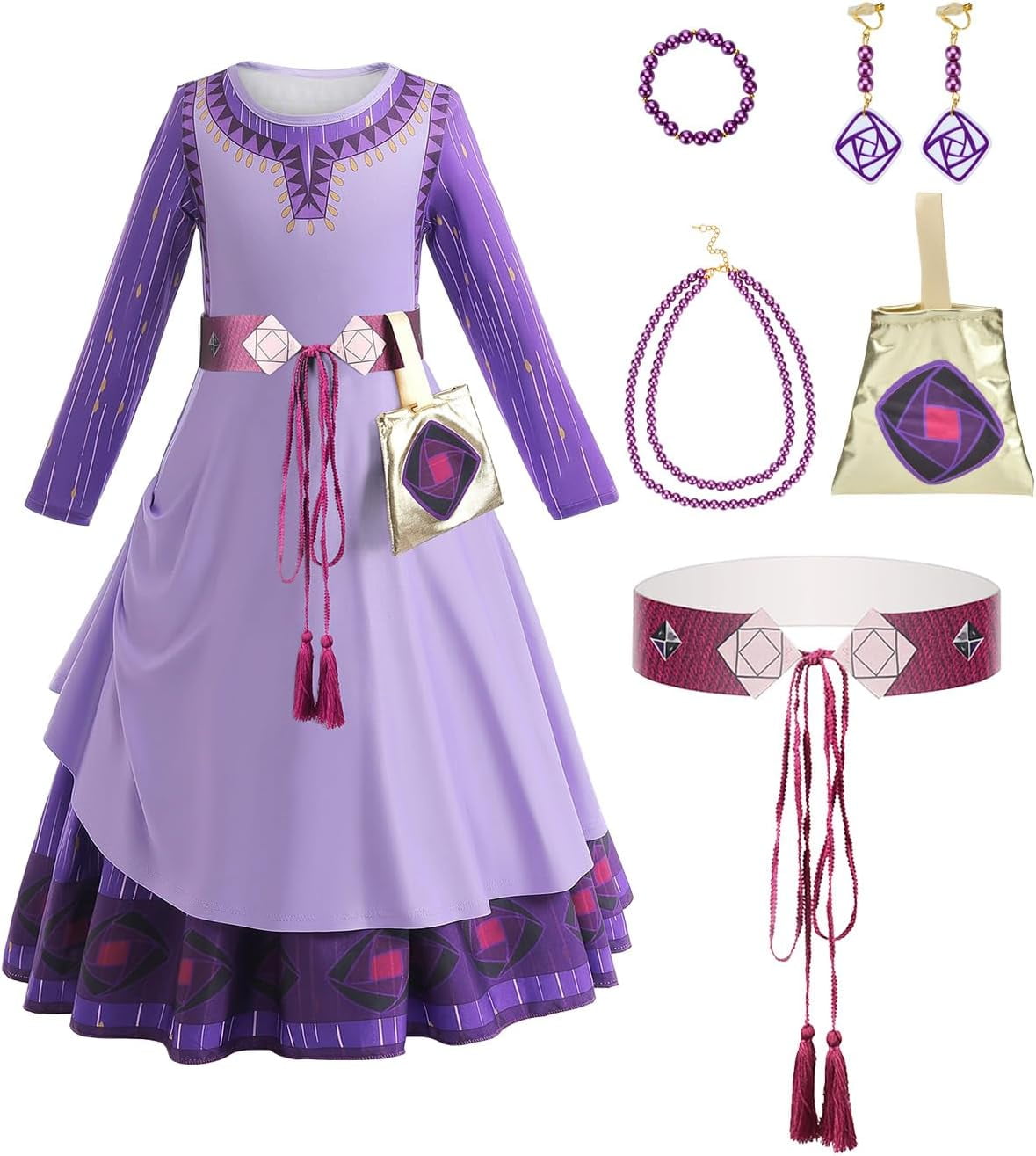 BEBUTTON Wish Dress Costume for Girls Princess Dress Up Cosplay Outfits
