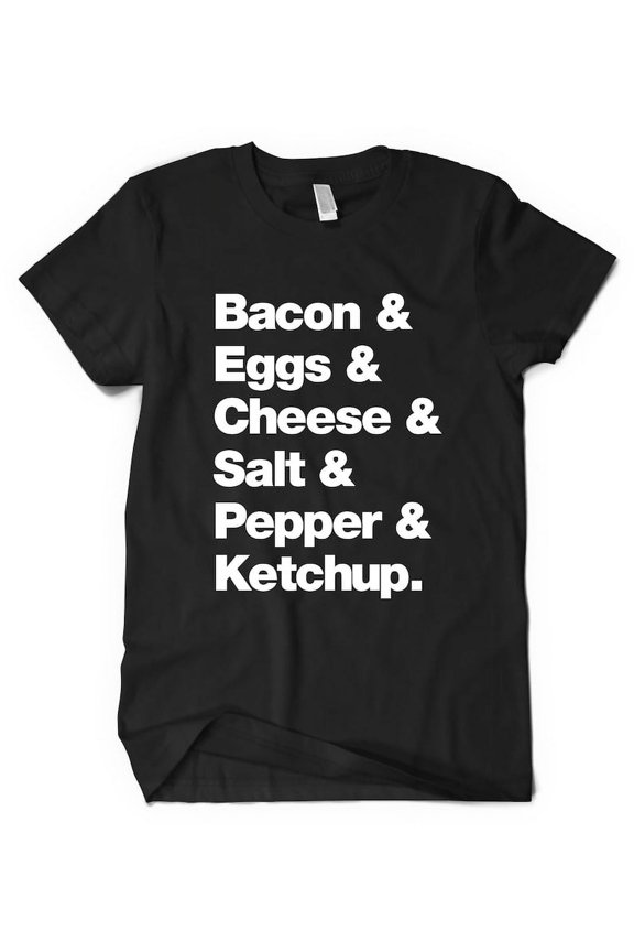 BEC SPK Bacon Egg & Cheese Sandwich T-Shirt, New York Deli Breakfast, Heather Red X-Large