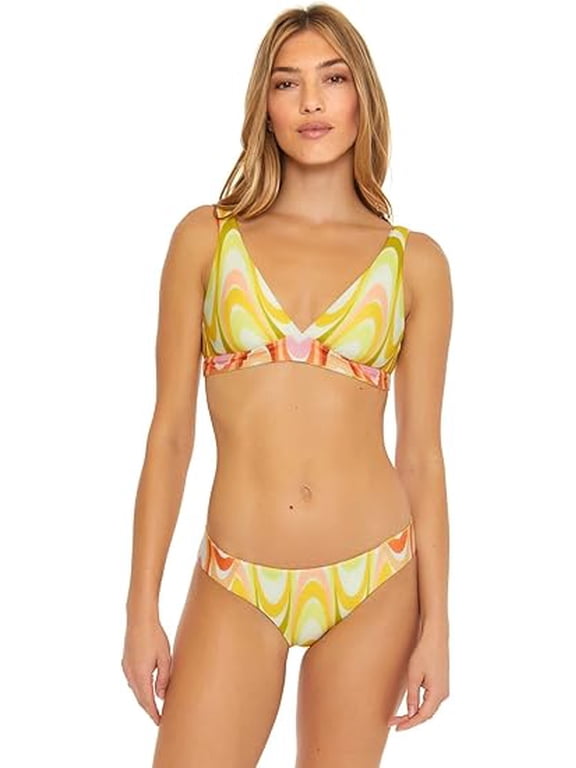 BECCA Whirlpool Elliana Women's Large Multi Swirl Reversible Halter Top ERK1045