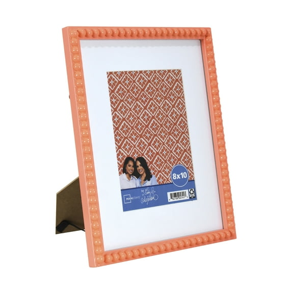 Mainstays by Becky G. & Alejandra 5" x 7" or 8" x 10" Beaded Photo Frame, Mimosa Light