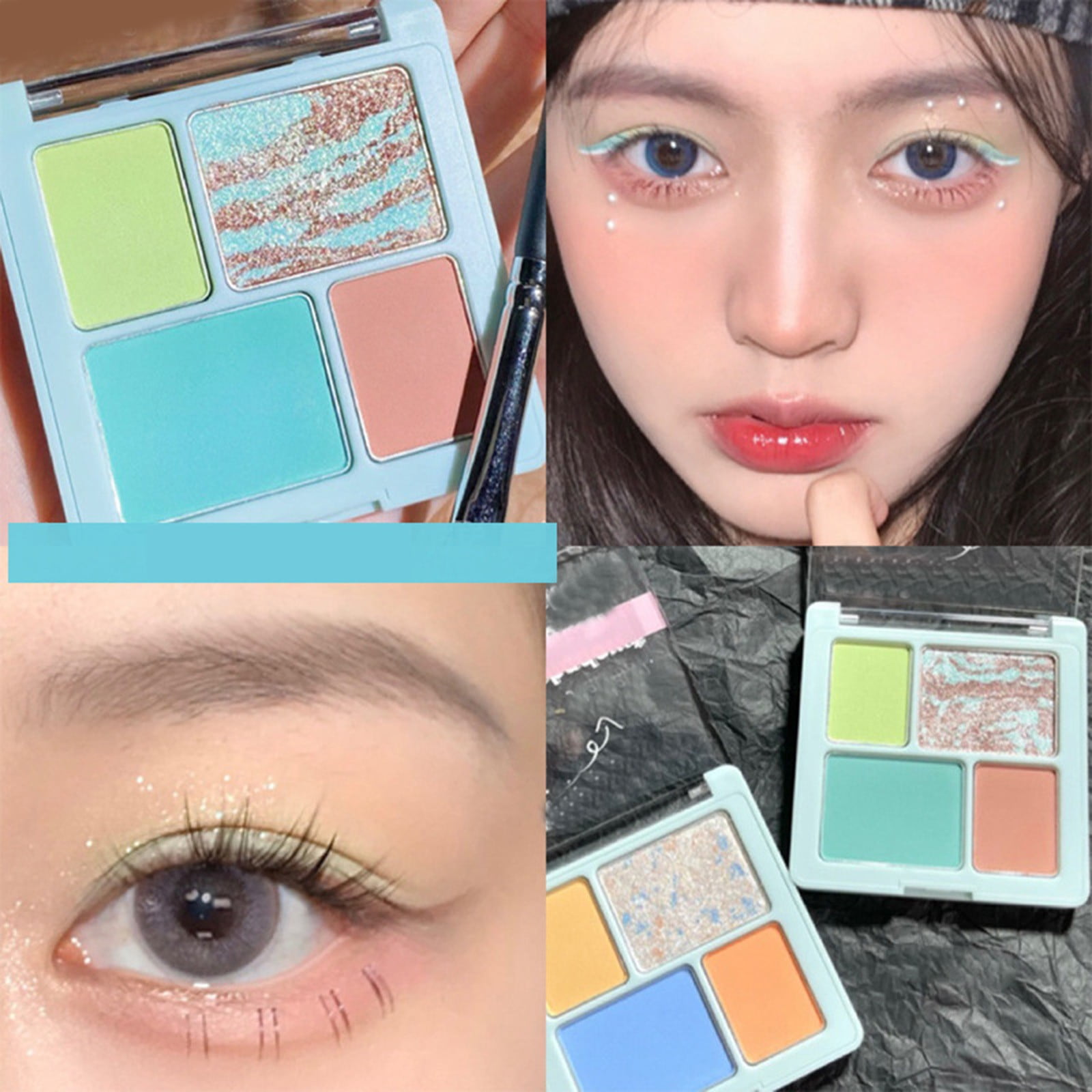 BECLOTH LEEN Can Stereo Four Color Eyeshadow Milky Plate Pearl Light