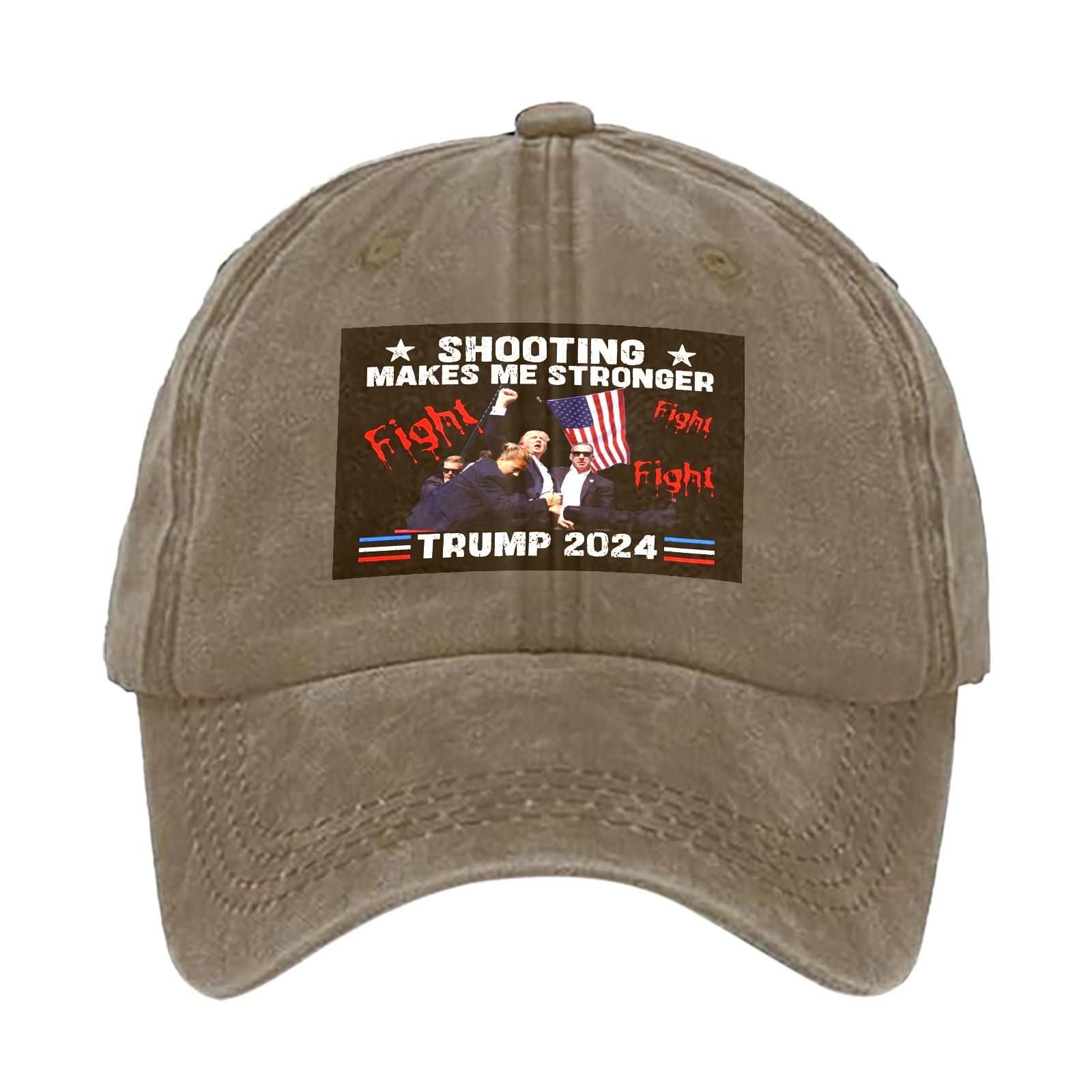 BECLOTH MAGA Hat Trump 2024 Election Hat Solid Color Printed Shade Cap
