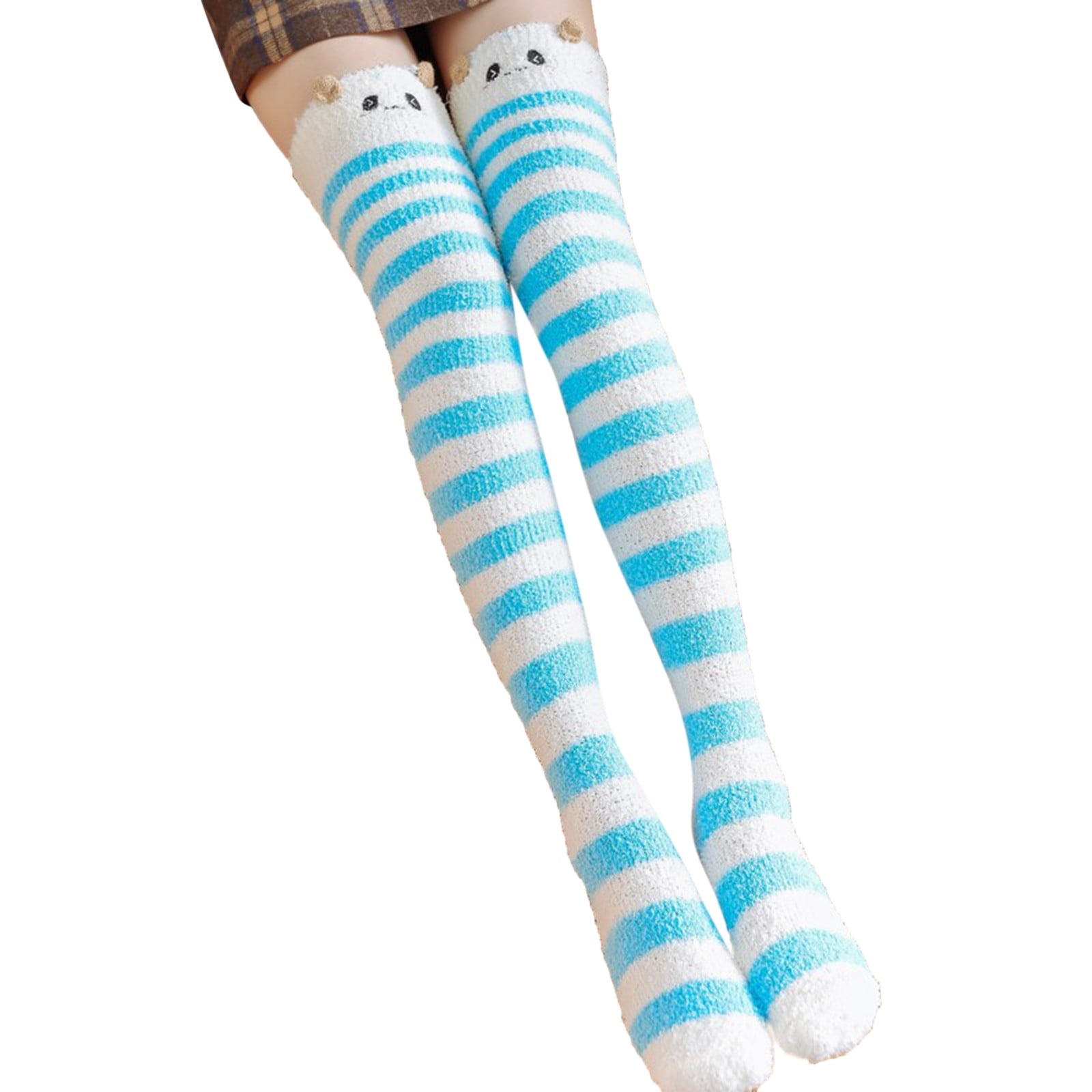BECLOTH Womens Long Socks Thigh High Socks Over The Knee Socks Cartoon