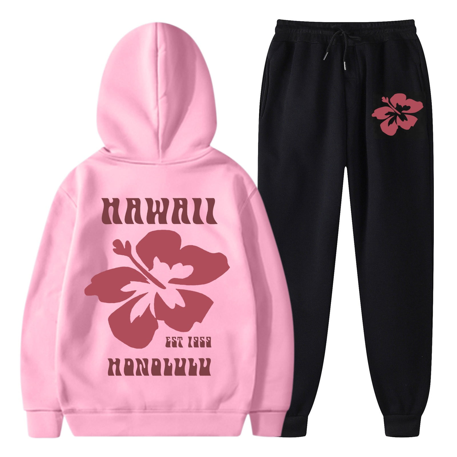 BECLOTH Womens Two Piece Outfits Sets Hoodie Sweatshirt And Long