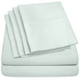 thumbnail image 1 of BED BATH N MORE Luxurious Ultra Soft 6-Piece Bed Sheet Set Mint Queen, 1 of 5