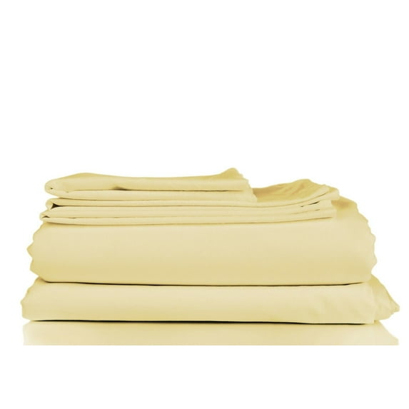 BED SHEETS BAMBOO FEEL HIGH THREAD COUNT 1800 4 PIECE - Egyptian Cotton Feel