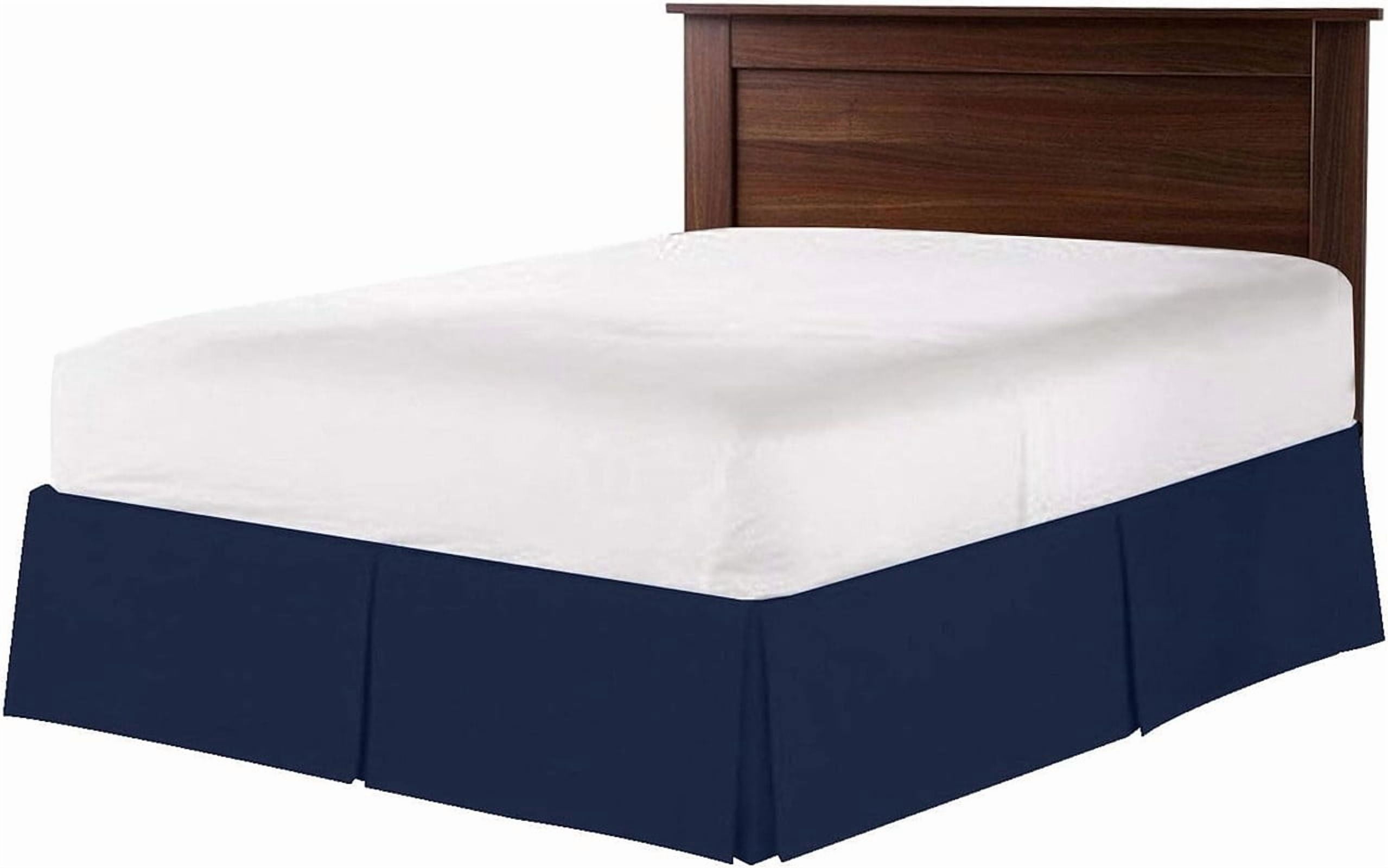 BEDDING BEGS 100% Microfiber, Box Pleated Bedskirt, Easy Fit 14 ...