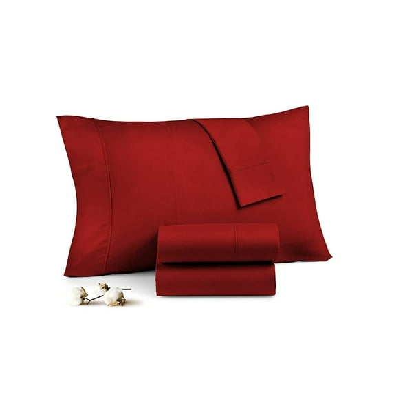 BEDDING BEGS-100% Microfiber, Envelope Closure Style, Pillow Cases Set of 2PC-Burgundy Solid (20"x 26")