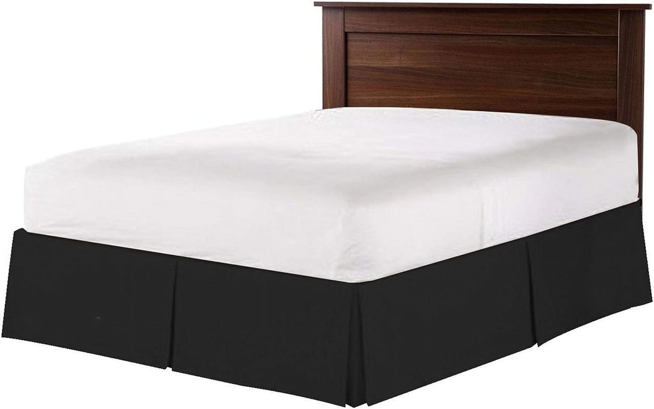 12 Inch Tailored Drop Ruffled/Gathered Easy Fit Bed Skirt (Short Queen