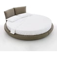 thumbnail image 1 of BEDDING BEGS - 4 Piece Cotton Round Bedsheet 100% Egyptian Cotton, 15" Deep Pocket,92" Diameter, 400 TC, Round Sheet Set, Super Soft, Luxury and Easy Care -White Solid, Twin XL Size, 1 of 3