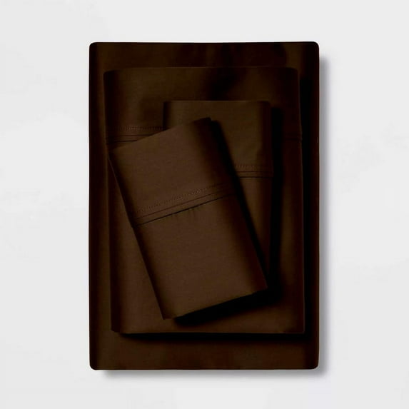 BEDDING BEGS 5 PC Split Sheet Set-100% Cotton, 800 TC, Split Queen Sheet Set for Adjustable Beds, 30" Deep Pocket, Hotel Quality Sheets-Chocolate Solid