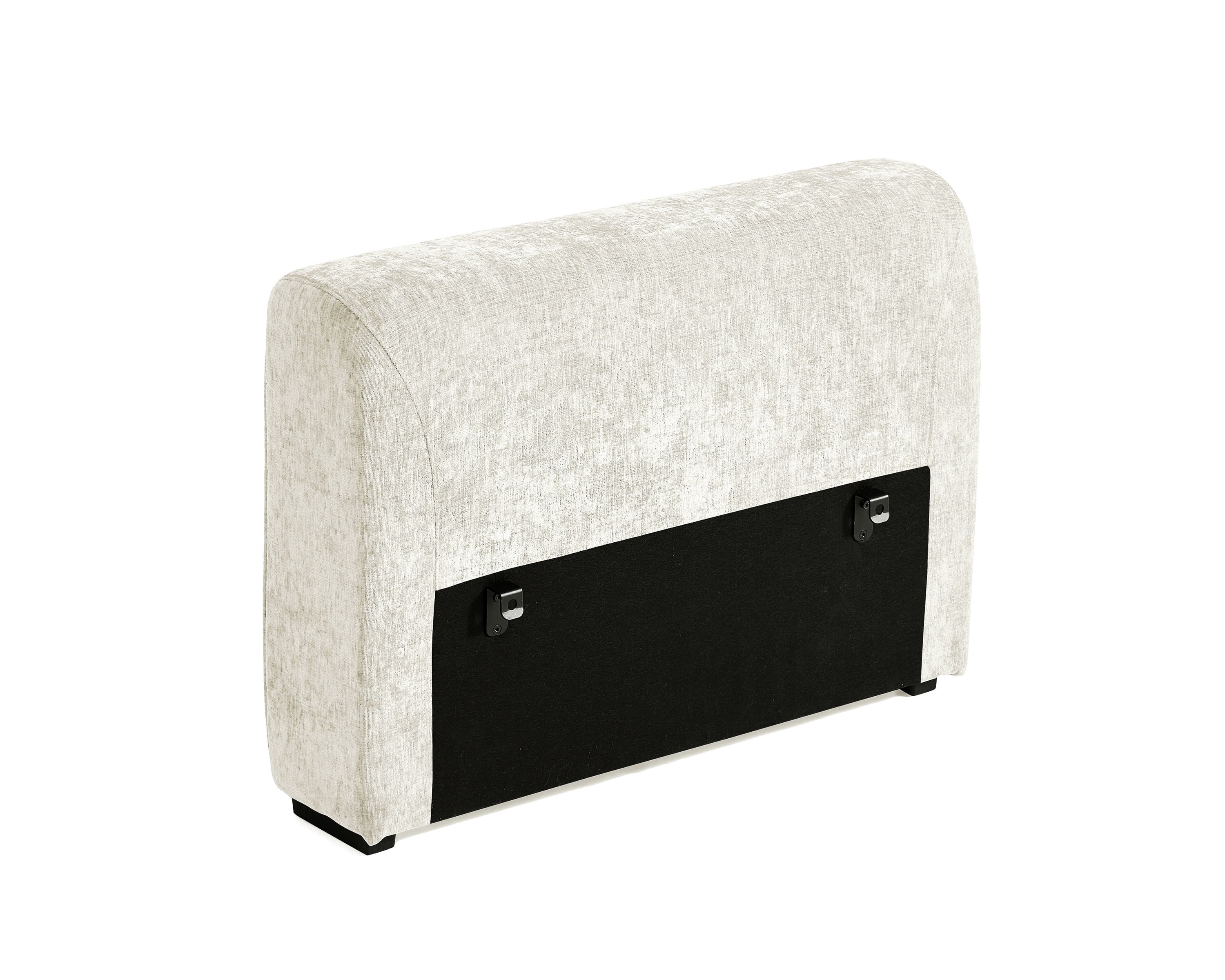 BEDEEP Chenille Armrest, White
