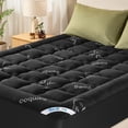thumbnail image 1 of BEDLORE King Mattress Topper Gray, Breathable Bamboo Pillow Top Pad for Back Pain Relief,6-18 inch Deep Pocket, 1 of 10