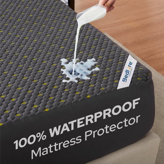 BEDLORE Mattress Protector Waterproof, King Mattress Cover with 6"-18" Deep Pocket, Quiet Washable