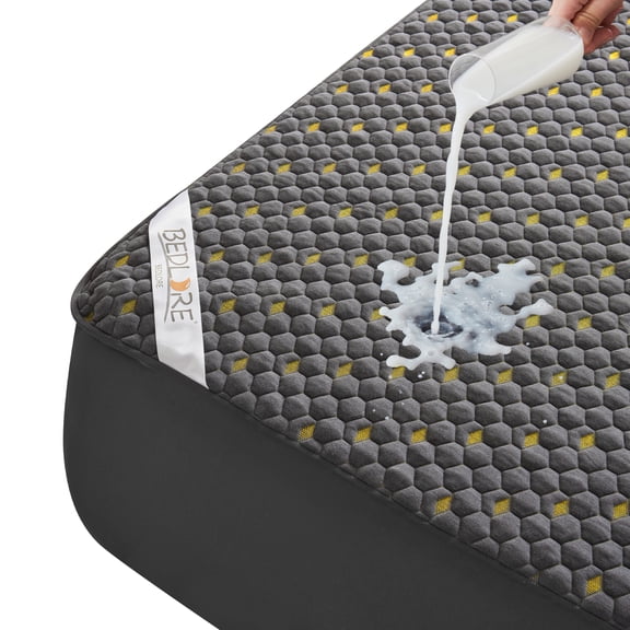 BEDLORE Mattress Protector Waterproof,Queen Size Mattress Pad with 6-18 Inch Deep Pocket,Mattress Cover Breathable Washable