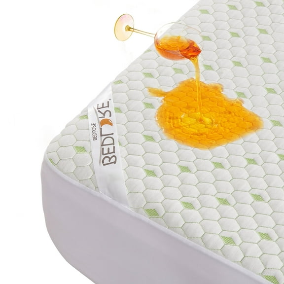 BEDLORE Mattress Protector Waterproof, Twin Mattress Cover with 6"-15" Deep Pocket, Quiet Washable