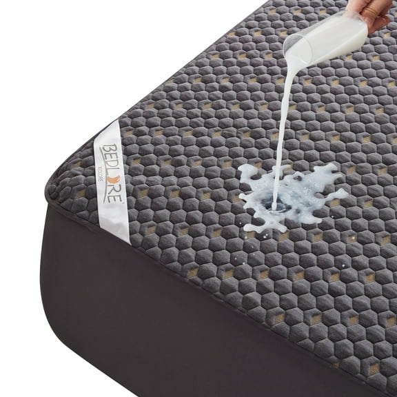BEDLORE Mattress Protector Waterproof, Twin XL Mattress Cover with 6"-15" Deep Pocket, Quiet Washable
