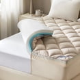 thumbnail image 1 of BEDLORE Memory Foam Mattress Topper Queen, 2" Gel Memory Foam Plus 2" Fluffy Pillow Top Pad for Back Pain, Breathable and Supportive, 1 of 10