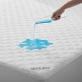 thumbnail image 1 of BEDLORE Waterproof Mattress Protector, Queen Size Mattress Pad, Quilted Fitted Mattress Cover with 6"-18" Deep Pocket, Breathable, Noiseless and Soft (White), 1 of 10