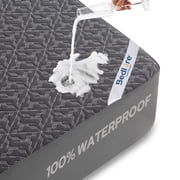 BEDLORE Waterproof Mattress Protector, Full Size, Grey, Fits 6"-15" Mattress, Machine Washable