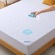 BEDLORE Waterproof Mattress Protector Queen Size, Breathable Soft Mattress Pad with Deep Pocket fits 6-18 inch, White, Machine Washable
