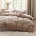 thumbnail image 1 of U by Bedsure Khaki Duvet Cover King Size - Soft Prewashed King Duvet Cover Set, 3 Pieces, 1 Duvet Cover 104x90 Inches with Zipper Closure and 2 Pillow Shams, 1 of 8