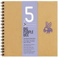 thumbnail image 1 of Bee Paper Big Purple Bee Gray Bogus Recycled Rough Sketch Journal, 1 of 2