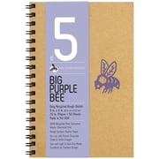 Bee Paper Big Purple Bee Gray Bogus Recycled Rough Sketch Journal