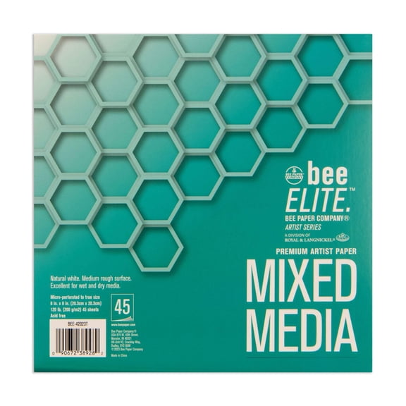Bee Paper Bee Elite Mixed Media Artist Pad - 8" x 8"