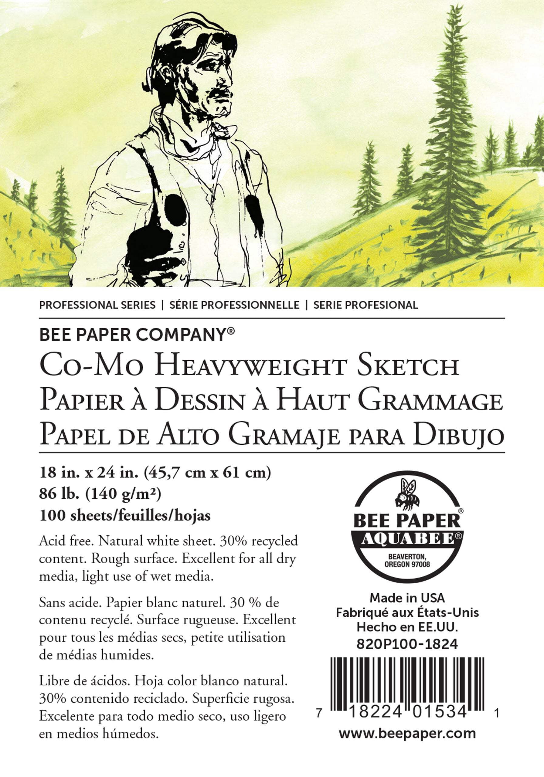 Royal & Langnickel - Bee Paper Company Co-Mo Heavyweight Sketch Paper