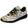 thumbnail image 1 of BEE Bee Safe Bee Kind Bee Loving Bee Stong Bee Happy Shoes Sneakers Black Size 13, 1 of 7