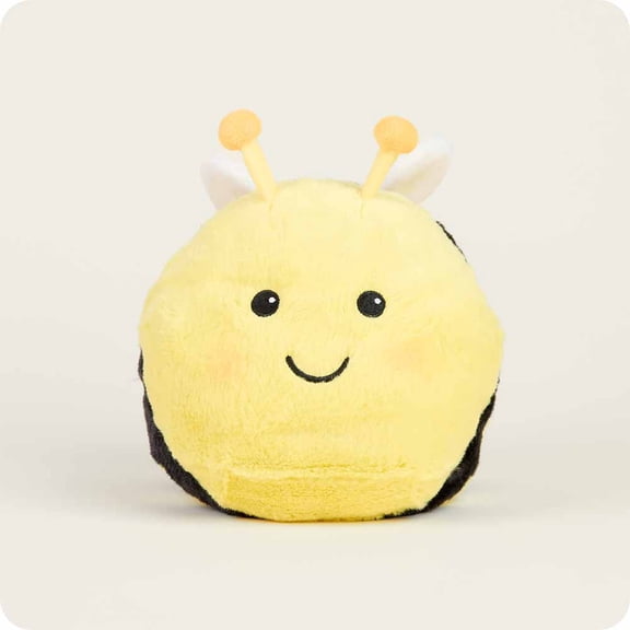 Warmies Microwavable & Weighted Stuffed Animals, Bee - Heated Stuffed Animal Plushie for Warmth & Comfort - Cute Soft Plush Toys for Adults & Children (Boys, Girls, Babies & Toddlers)
