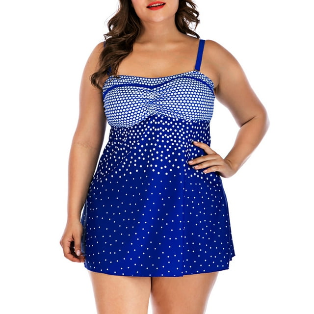 BEEACHGIRL Two Piece Swimsuits for Women Plus Size Bathing Suit Dress ...