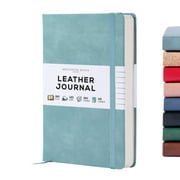 BEECHMORE BOOKS Lined Journal Notebook, 5.8 x 8.3 inch, A5 160 Lined Pages, Hardcover Leather Journals for Women, Men, Writing and Notebooks for Work - 120 GSM Thick Paper, Gifts Box Included